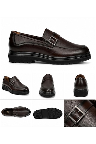 Classics Men Suni Deri Erkek Günlük Ayakkabı Loafer Ayakkabı 7720 Kahverengi