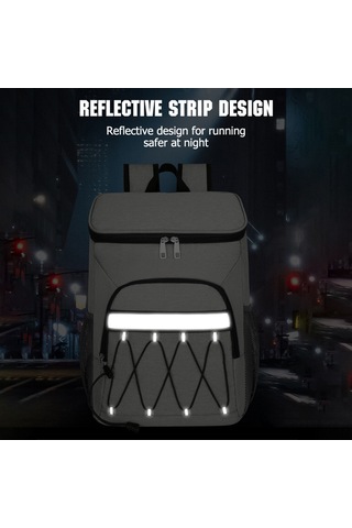 Lemestar Mavi Oxford Kumaş Isı Saklama Çanta, Büyük Kapasiteli Dışarıda Piknik Çantası, Su Geçirmez Multifonksiyonel 2260 Koyu Mavi