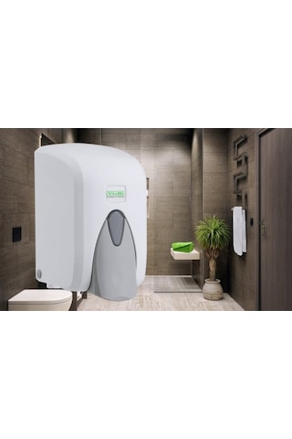 Vialli F5 Hazneli Köpük Sabun Dispenseri 500 Ml Beyaz