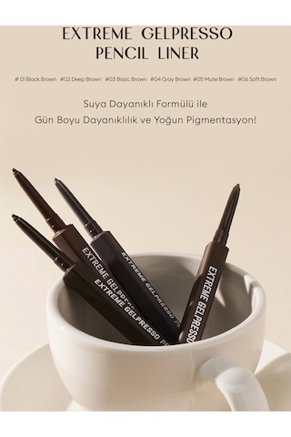 Clio Extreme Gelpresso Pencil Liner 01 Black Brown