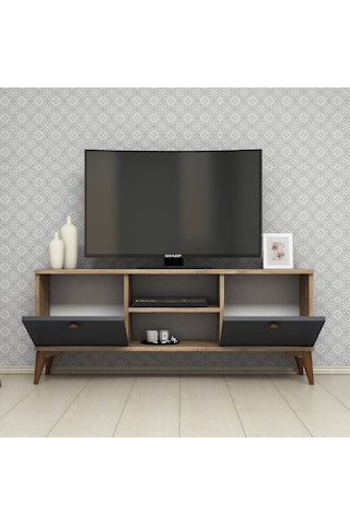 120Cm Çam Mermer Tv Sehpası