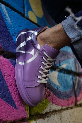 Ch254 - Cbt Pittura Erkek Ayakkabı 490 Mor/ Koyu Mor V Çok Renkli