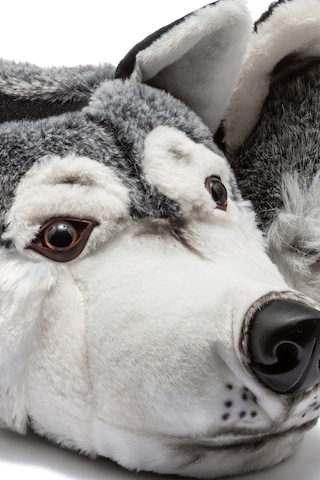 Siberia Erkek Hayvanlı Panduf Gri 41/46 Gri