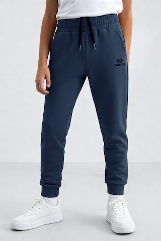Tommylife İndigo Standart Fit Manşetli İnce Erkek Çocuk Eşofman Alt - 11062 Indigo