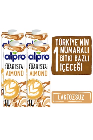 Alpro Barista Badem Sütü 4 x 1 L