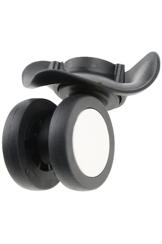 Homyl 1 Çift Bagaj Bavul Dilsiz Döner Tekerlekler Değiştirme Siyah