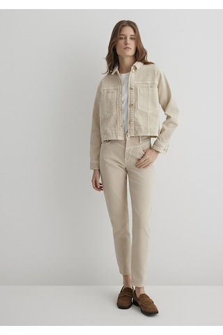 Mavi - Martha Gold Premium Taşlı Krem Jean Pantolon 1010928-88600 Bej