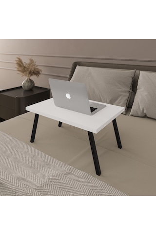 Katlanır Laptop Çalışma Masası-laptopmasa01-beyaz Beyaz