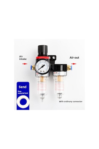 Yuntech01 Adeka Tipi Hava Yağ Ayırıcı Regülatör Filtre Afc2000, Afr2000+af2000 İle 8mm Bağlantı, Endüstriyel Hava Kaynak İşlemci, Baskı Kontrol Ve Filtreleme Özelliği