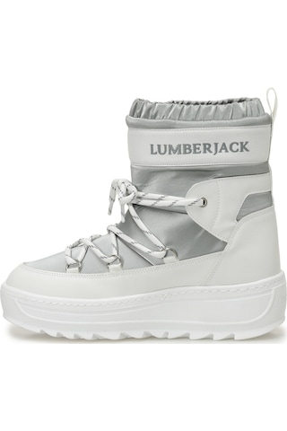 Lumberjack Kelly 4pr Beyaz Kadın Kar Botu Beyaz-gumus Beyaz - Gümüş
