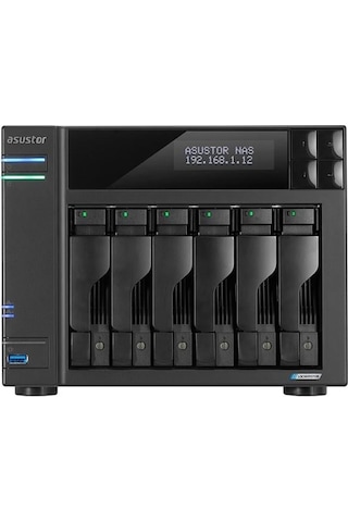 Asustor As6706t-8gb Celeron Qc- 8gb Ram- 6-diskli Nas Server Disksiz