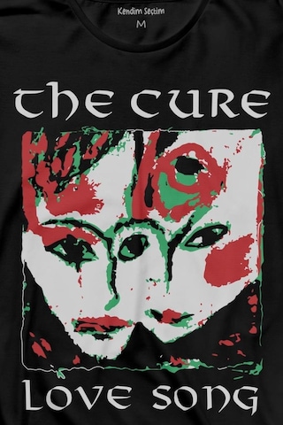 The Cure Lovesong Love Song Rock Musicband Uzun Kollu Tişört Baskılı T-shirt 001