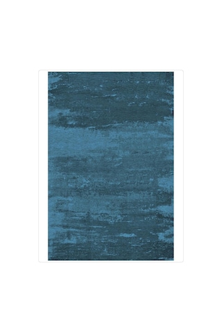 Batik Mavi Kaymaz Taban Halı Yıkanabilir Halı Kilim Yolluk