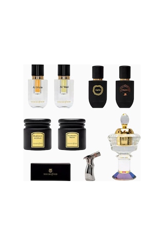 Touch Of Oud 9 Pieces Gift Set Iıı Lüks Parfüm, Tütsü Ve Esans Yağları Hediye Seti