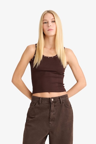 Defacto Coool Fitted Kare Yaka Fitilli Kaşkorse Atlet G1611ax25aubn1 Kahve