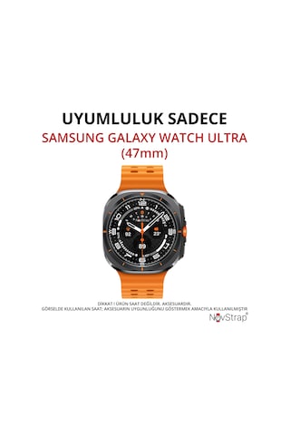 Novstrap Samsung Galaxy Watch 7 Ultra 47mm İle Uyumlu Ekran Koruyucu Temperli Cam Uygulama Aparatlı