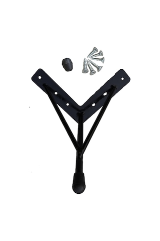 Dolu Demir Ayak Kütük Masa Sandık Kaşıklık Kitaplık Konsol Berjer Koltuk Ayağı 13cm 1 Adet