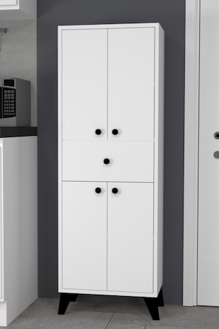 Zümra Kapaklı Ve Çekmeceli Mutfak Dolabı Beyaz