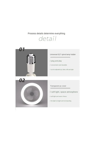 Jzcat- Trend Ön Çizgisi Akıllı Kumandalı Sessiz Led'li 30w Beyaz