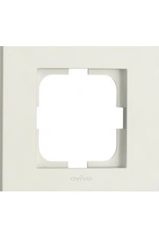 Prizbu Ovivo Grano Beyaz Topraklı Priz Çerçeveli