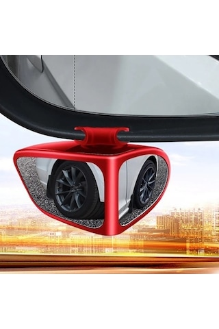 Createtech Yuvarlak Yardımcı Vites & Tekerlek Taraflı Ön Küçük Kör Geri Geniş Dikiz Derece Çift Bk-b-car Ayna Ayna Arka Açılı 360 Al