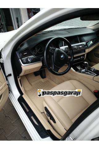 Bmw 5 Serisi F10 Bej 3D Havuzlu Paspas 2013-2017 Arası
