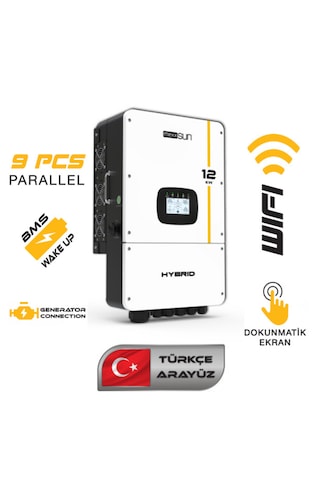 Mexxsun 12 Kw Hibrit Monofaze On-grid İnverter 48v-lv