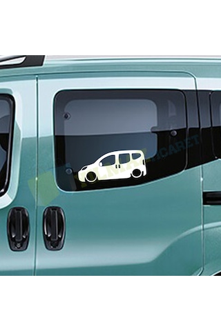 Fiat Fiorino Basık Araç Oto Sticker Kelebek Cam Yapıştırma 1 Çift