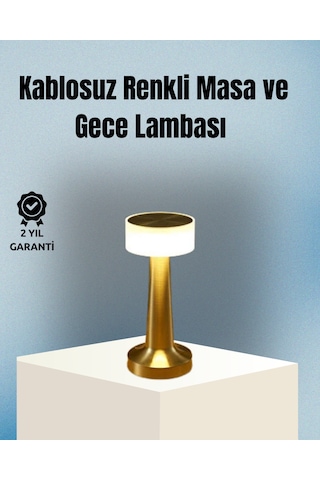 Dekoratif Masa Lambası Sarı