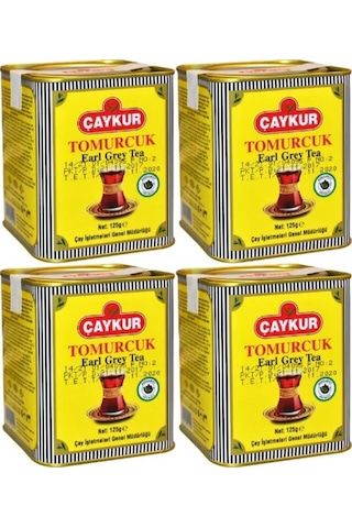 Çaykur Earl Grey Tomurcuk Dökme Çay Teneke 4 x 125 G