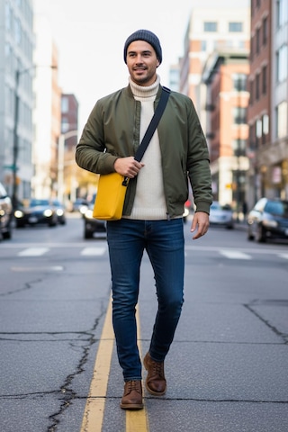 Brandsmithshop Mustard Hardal Glow Elegant Omuz Çantası Çok Renkli