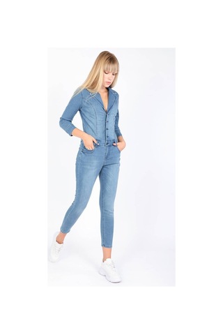 Kadın Mavi Jean Tulum Pantolon