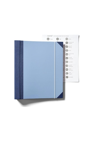 Tuomeng Dosya Saklama Çantası Folyo Cep Katlanır Dosya Çantası Cep Akordeon Saklama Bağlayıcı Mavi