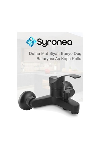 Defne Mat Siyah Banyo Duş Bataryası Lüx Banyo Lavabo Musluk Siyah