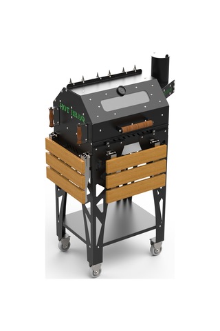 Hot Quartz Short Mangal Barbekü Hotbbaq Kf-hb-009 Siyah