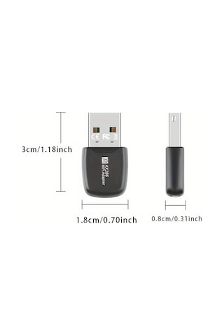Usb 286mbps Wifi6 Kablosuz Adaptör, Masaüstü Ve Dizüstü Bilgisayarlar İçin Uygun, 2.4ghz Güçlü
