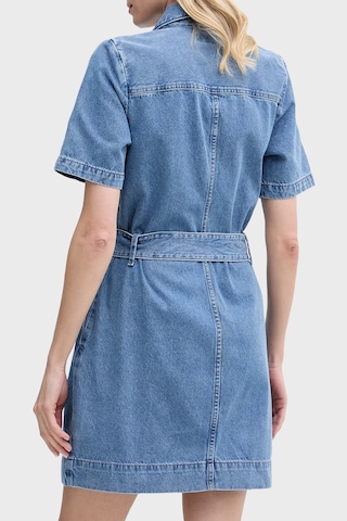 Calvin Klein % 100 Pamuk Kemerli Kot Gömlek Elbise Lv047g738gyrc Bayan Elbise Lv047g738g Yrc Mavi