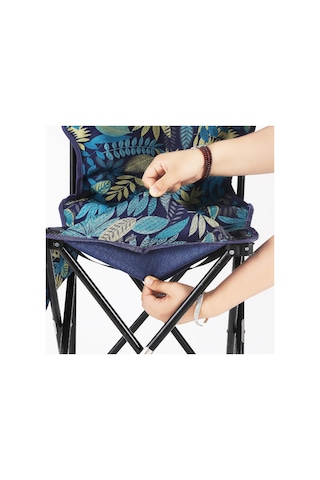 Homyl Kamp Sandalyeleri Katlanır Direktörü Lüks Balık Mavi-l Mavi L Çok Renkli