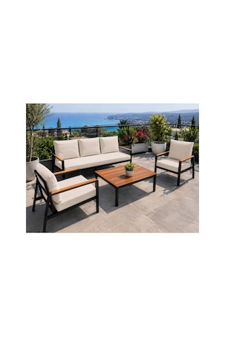 Balkon Mobilyası , Bahçe Mobilyası, 3-1-1 Takıma Uygun, Minder Kılıfı , Koruyucu Kılıf ,outdoor Kumaş Ekru