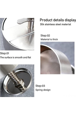 Maiyame 304 Paslanmaz Çelik Ev Ürünü Hamburger Hamuru Presi - Dairesel Köfte Kalıbı 90mm Çok Renkli