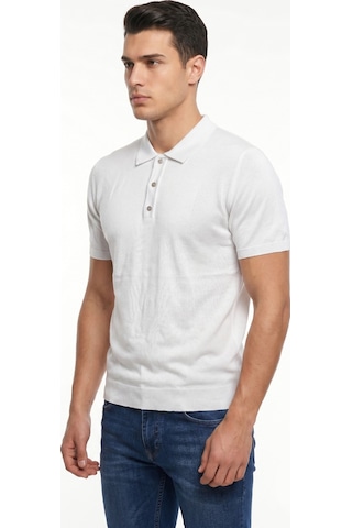 Raymons Erkek Polo Yaka Kısa Kollu Triko Tişört Regular Kalıp Bgl-st05560 Beyaz