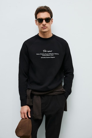 Lufian Cole Erkek Sweatshirt 112030199 Siyah