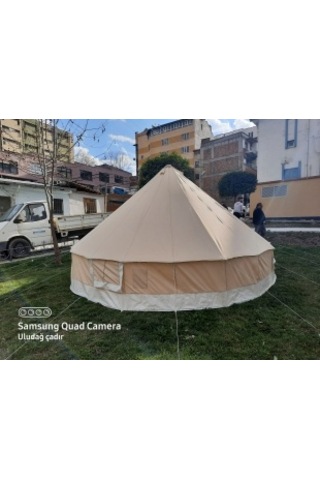 Çan Çadırı Kanvas Çadır 4 - Çaplı Krem