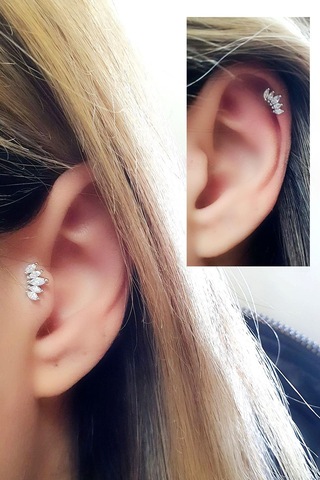 Pırlanta Parlaklığında Zirkon Taşlı 925ayar Gümüş Tragus Helix Kikirdak Piercing 24518319