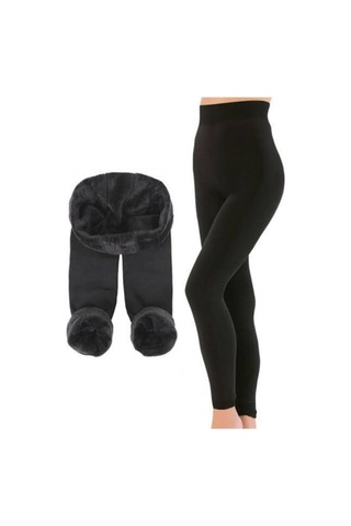 Larosa Lingerie Larosa Kadın Termal Peluş Tayt Siyahsiyahs-M Siyah