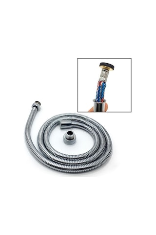 Enkalite 150 Cm Spiral Çelik Örgülü Duş Hortumu Kutulu Paket
