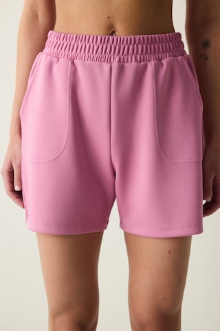 Penti Pembe Yüksek Bel Cepli Silky Touch Şort Gul Pembesı