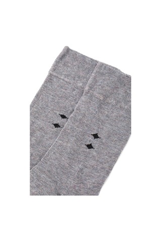 SÜVARİ Gri Düz Çorap