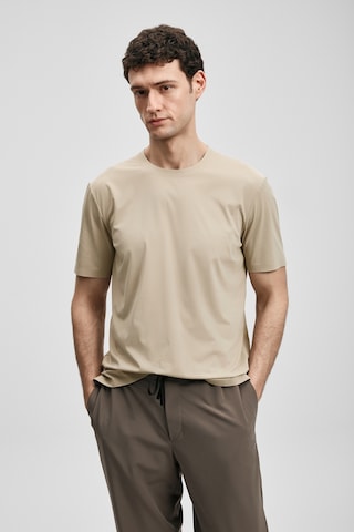 Lufian Nuvor Hi- Tech Performance Dikişsiz T- Shirt Toprak 111020319100495 Kahverengi