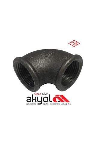 Siyah Dirsek 90° ( Ölçü Seçiniz )